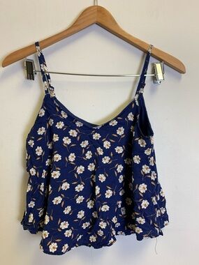 mine Navy Floral Spaghetti-Strap Cami